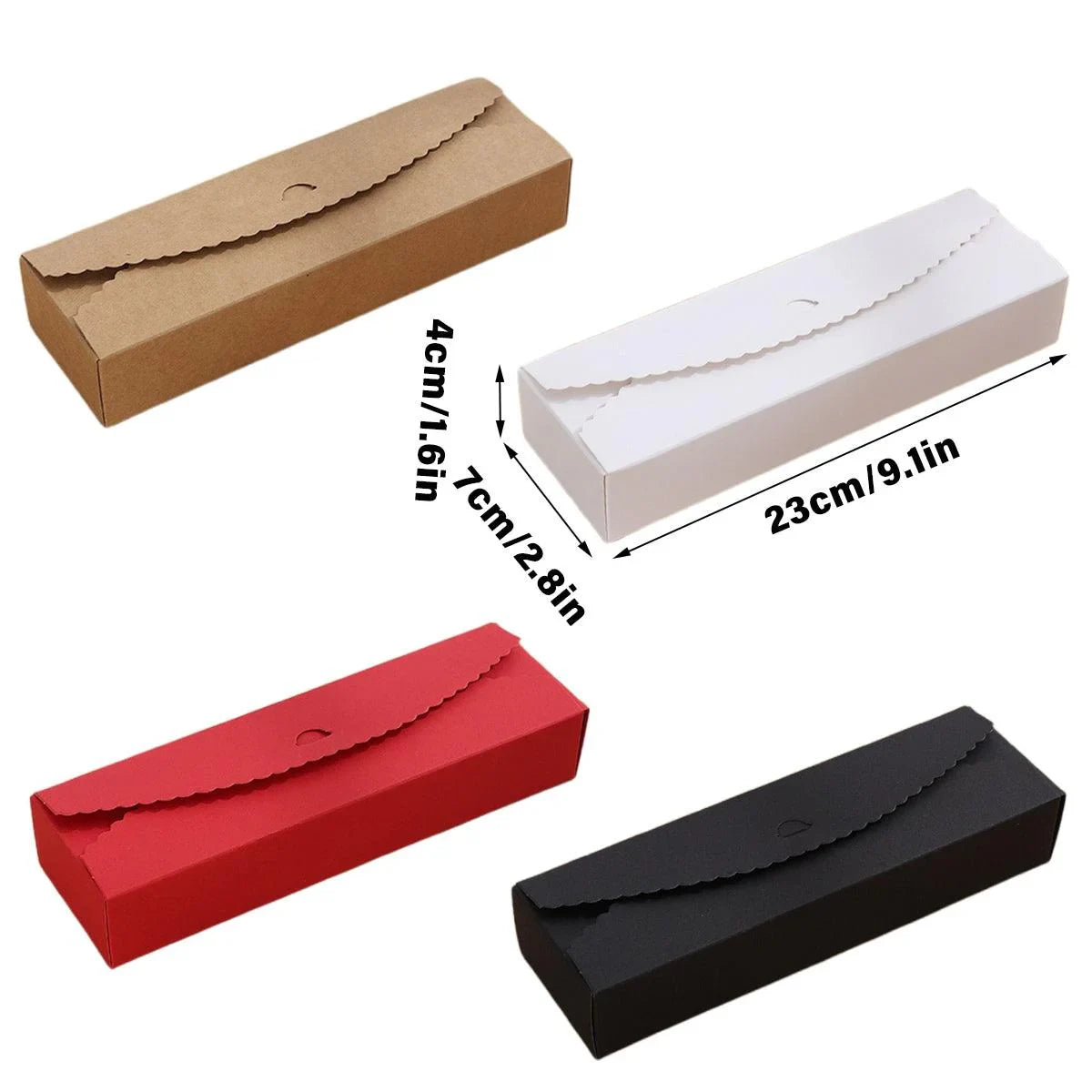 Kraft Paper Baking Box Biscuit Packing Box 50PCS