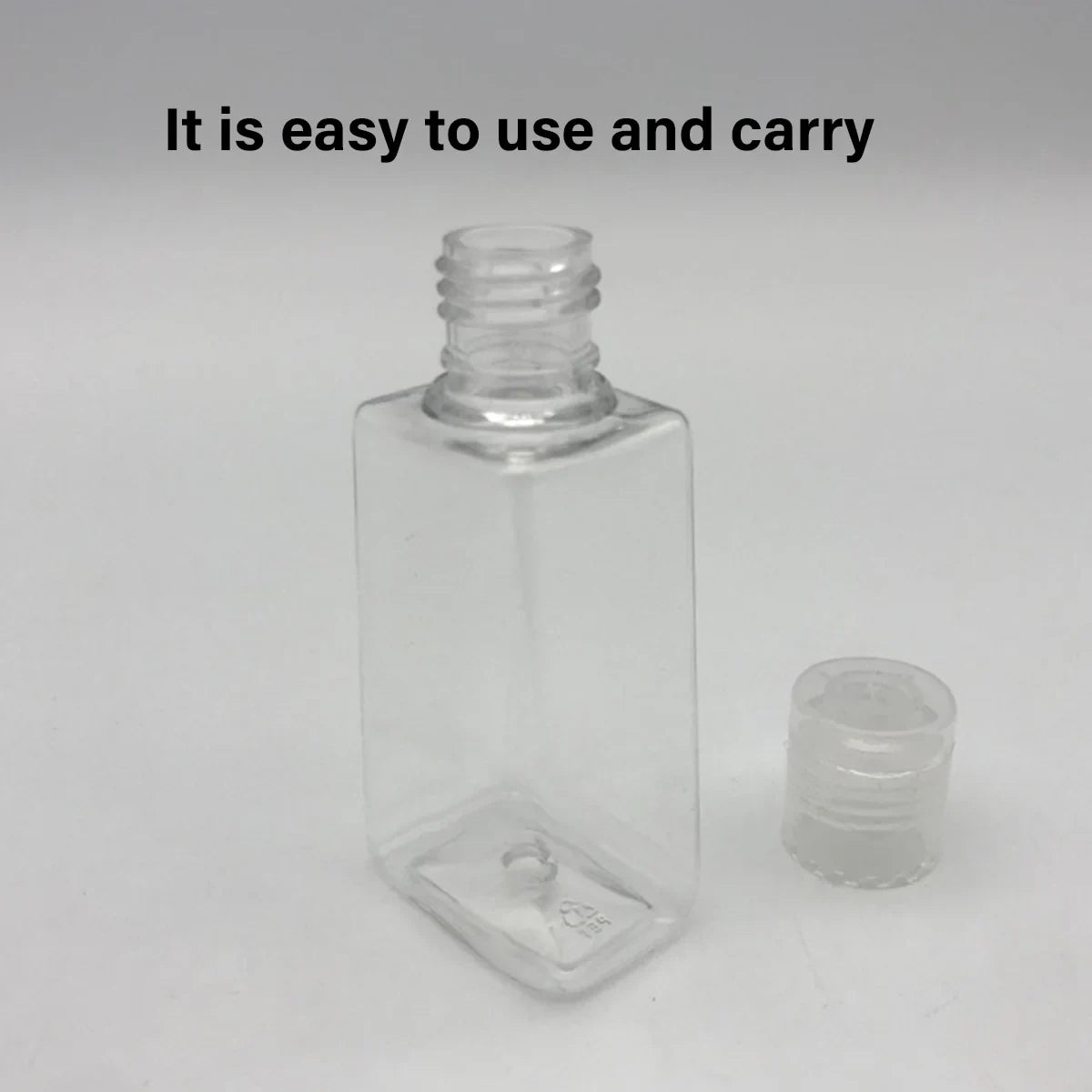 100pcs 30ml 60ml Trapezoidal Clear Refillable Cosmetic Bottles