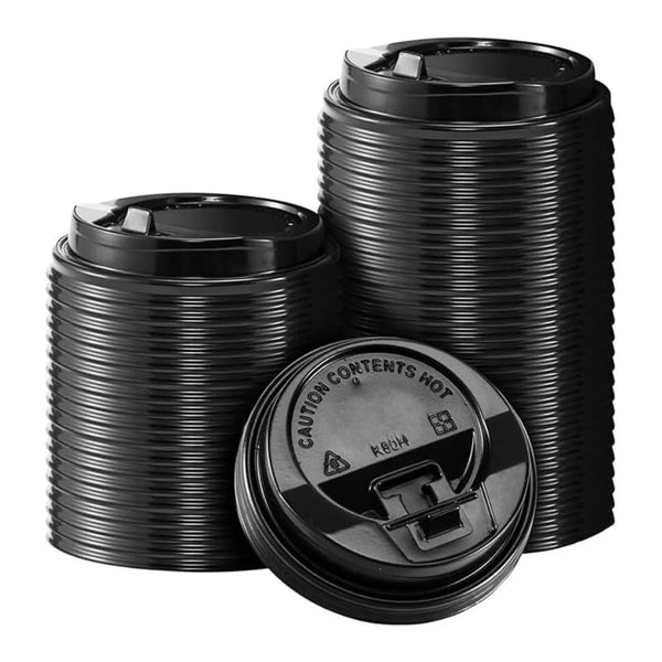 Disposable Plastic Takeaway Coffee Cup Lids 50PCS – Discount Packaging ...