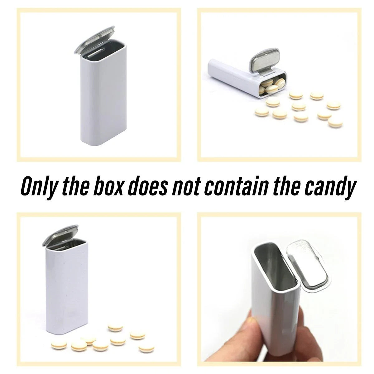 Metal Clamshell Candy Box Storage Container 10PCS