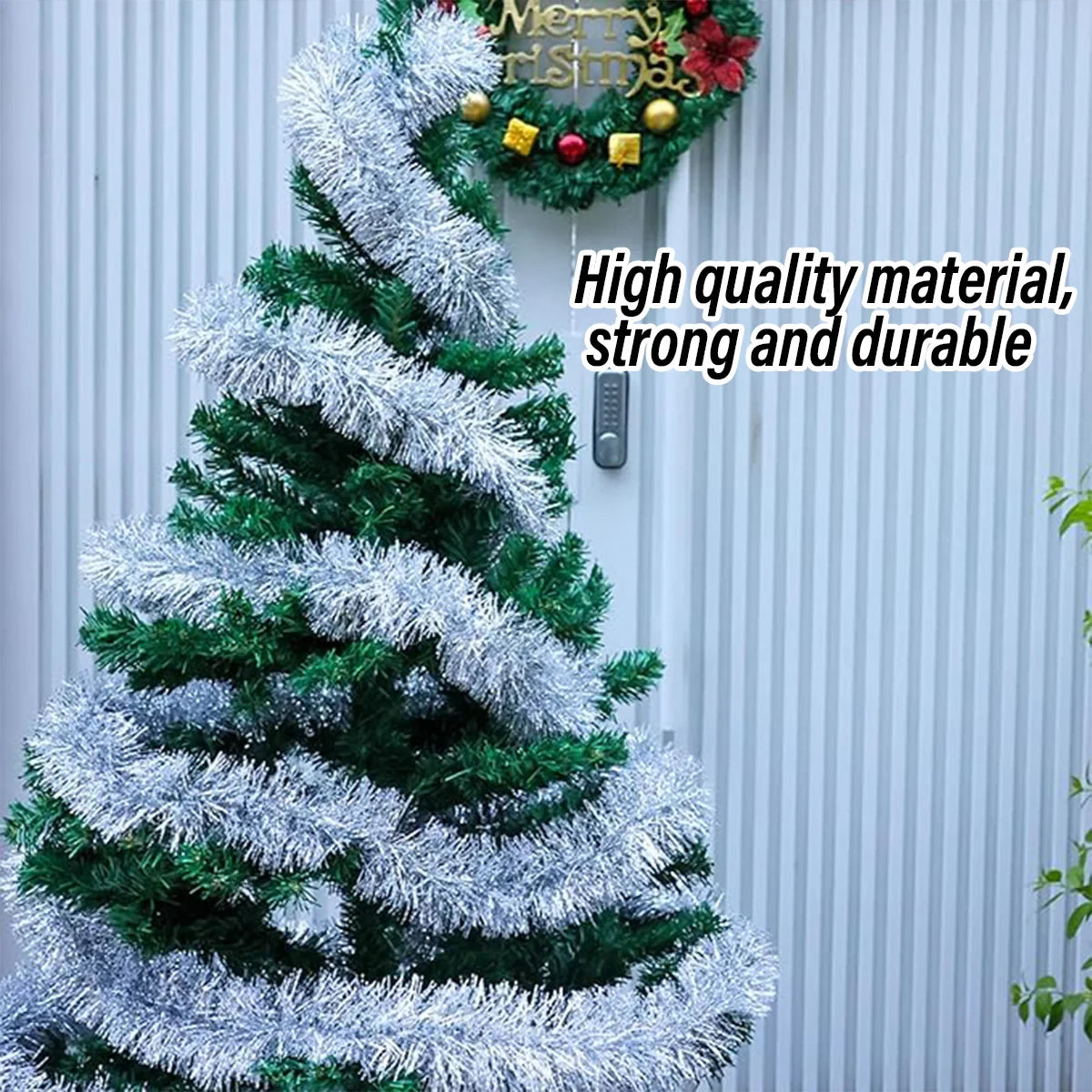 10pcs Striped Christmas Ornament Set Holiday Decor