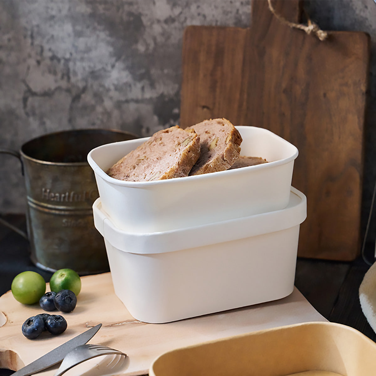 50PCS Takeaway Lunch Boxes With Lids Leakproof Food Grade