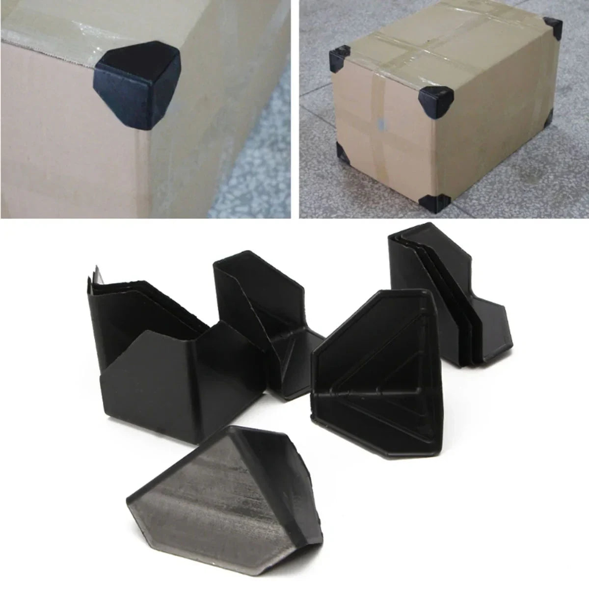 200pcs Plastic Corner Protectors for Carton Box Edges