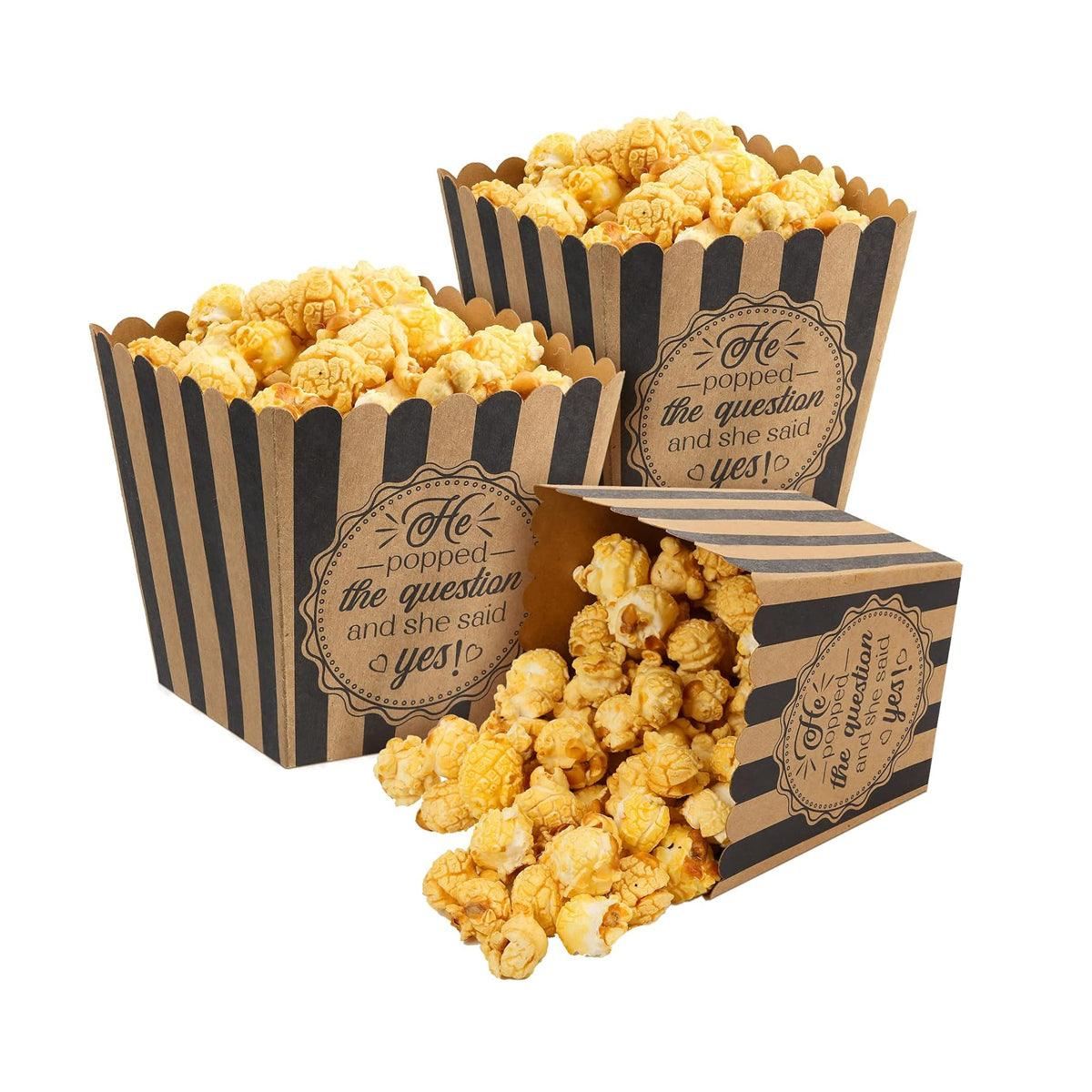 Disposable Paper Popcorn Boxes 48PCS