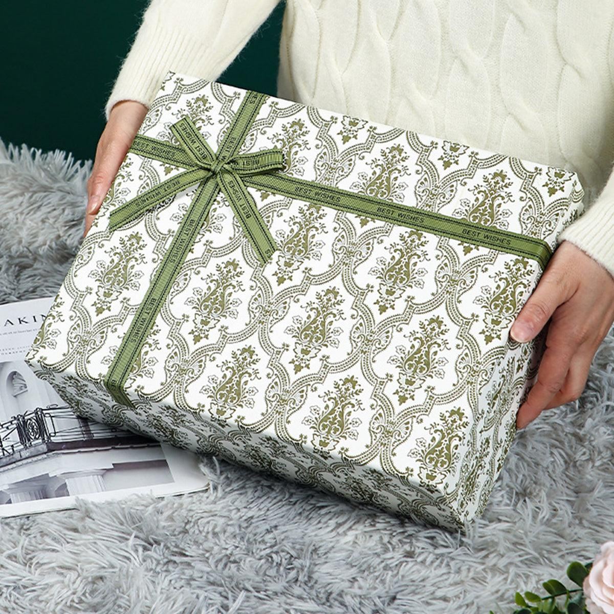 Green Gift Boxes Birthday Packaging Boxes 10PCS