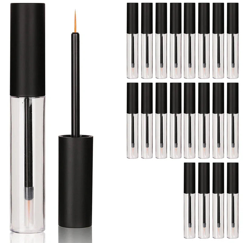 20pcs 10ml Clear Empty Eyeliner Tubes Refillable Bottles