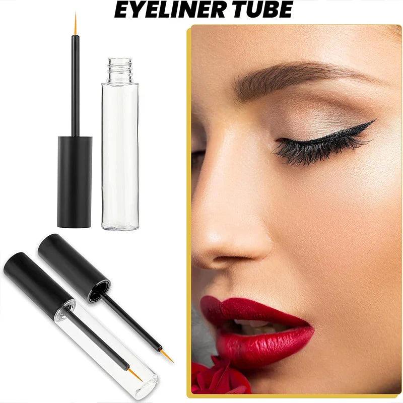 20pcs 10ml Clear Empty Eyeliner Tubes Refillable Bottles
