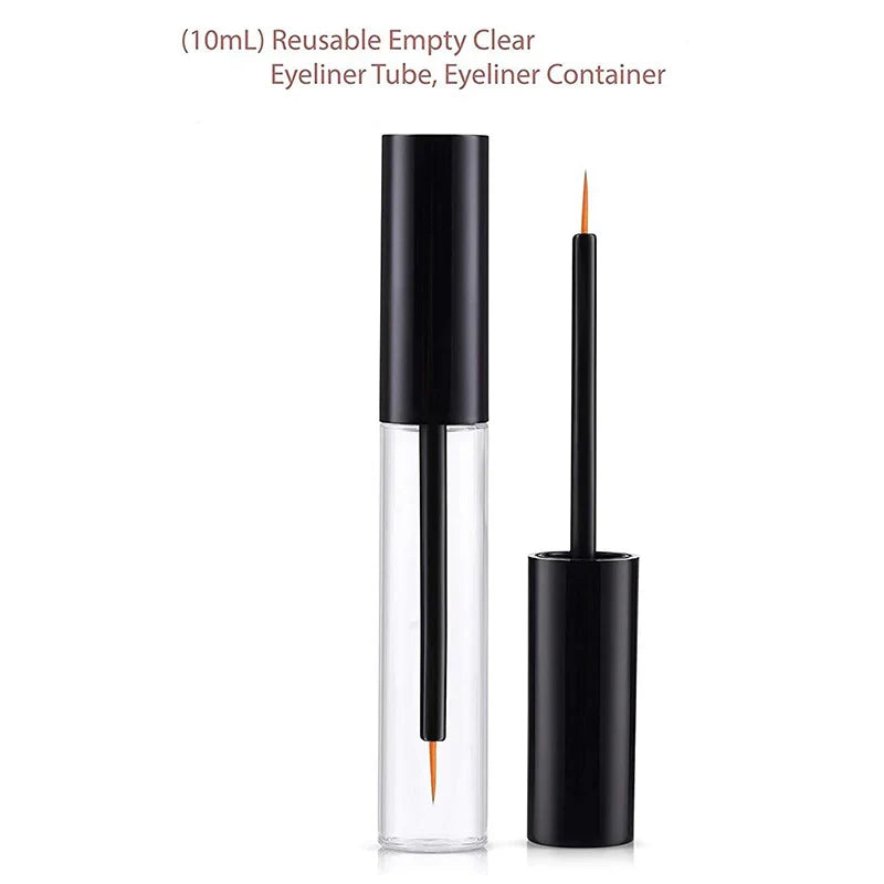 20pcs 10ml Clear Empty Eyeliner Tubes Refillable Bottles