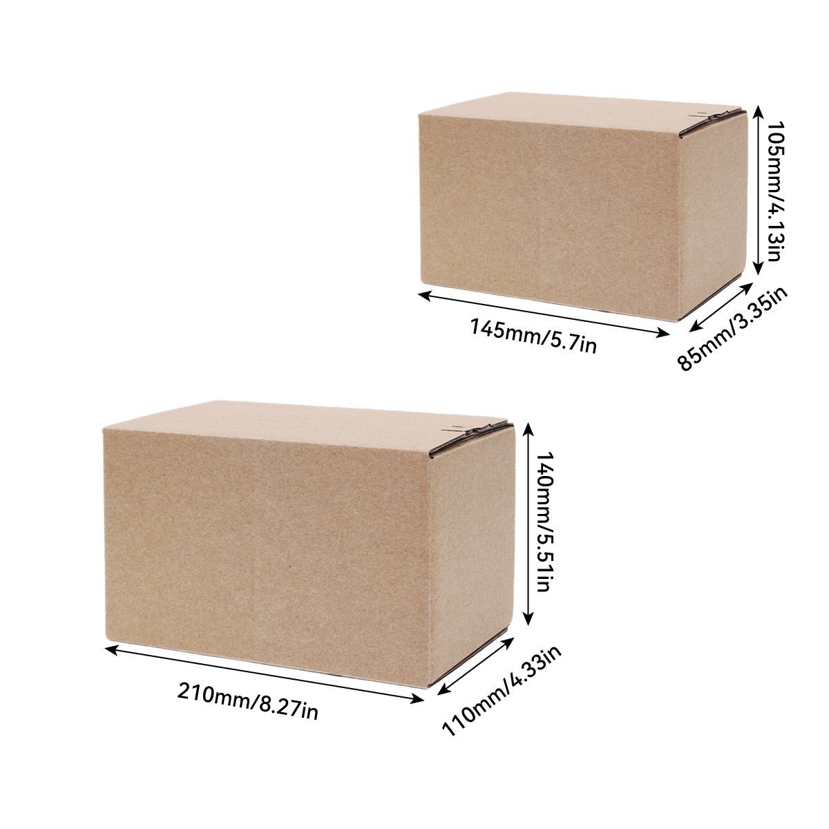 20PCS Corrugated Cardboard Boxes Sturdy Self Sealing