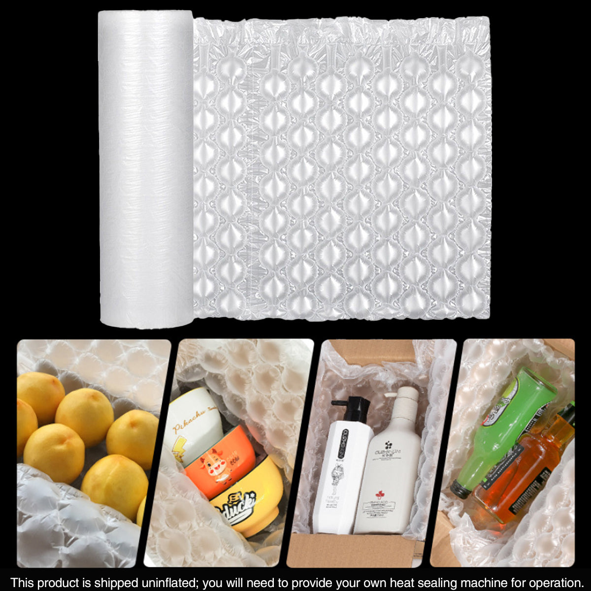Clear Bubble Wrap Roll Shock Absorbent Packaging for Shipping