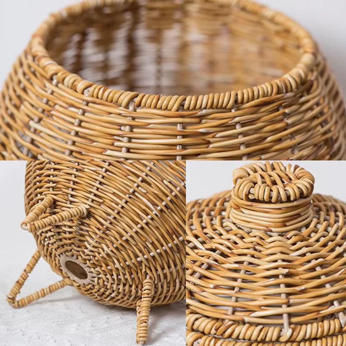 Hand Woven Basket Storage Container 2Styles