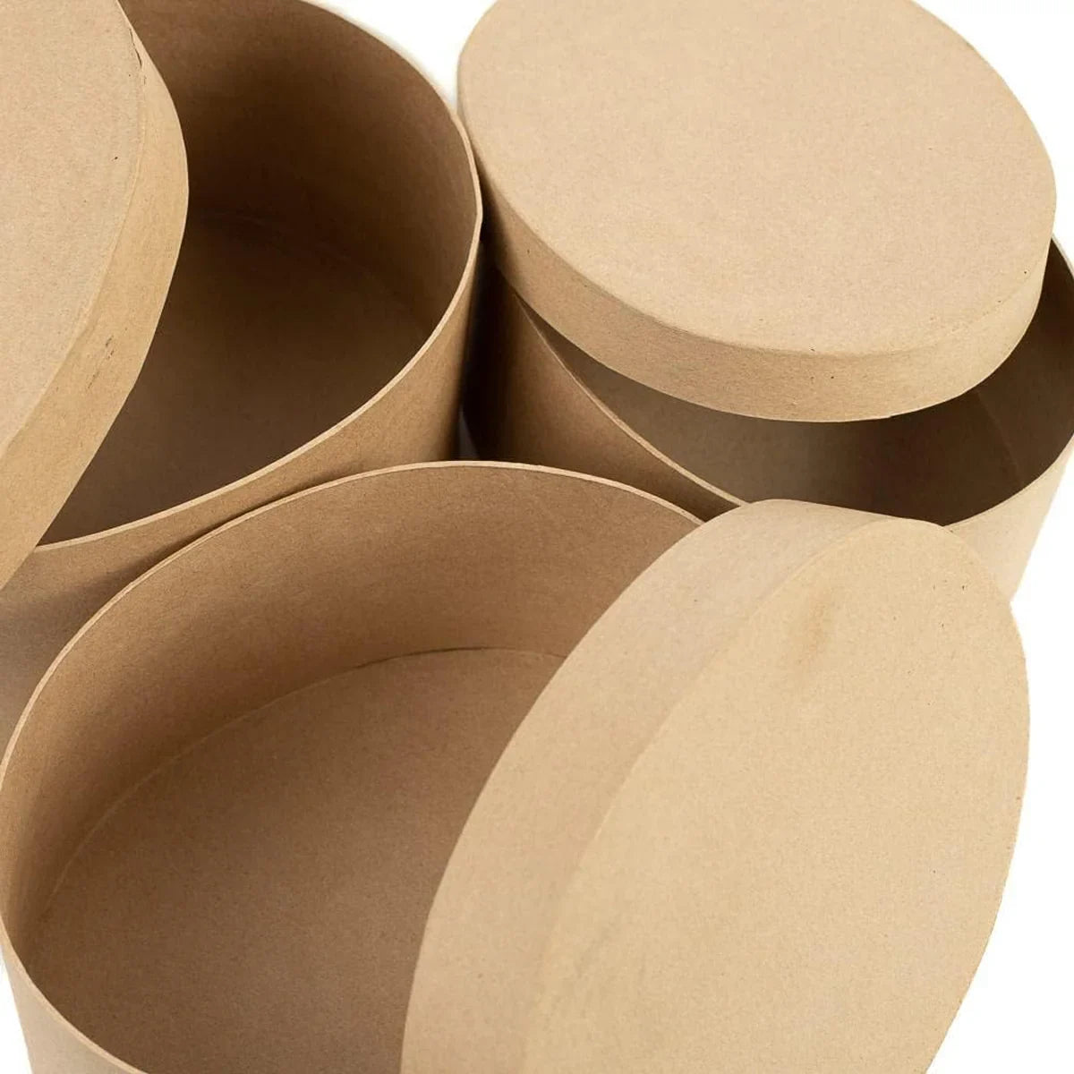 5pcs Oval Paper Gift Boxes for Packaging Display
