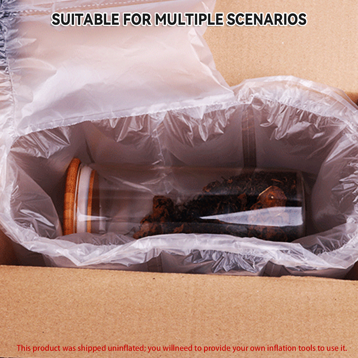 Inflatable Air Column Cushion Roll Shockproof Clear Packaging Shipping