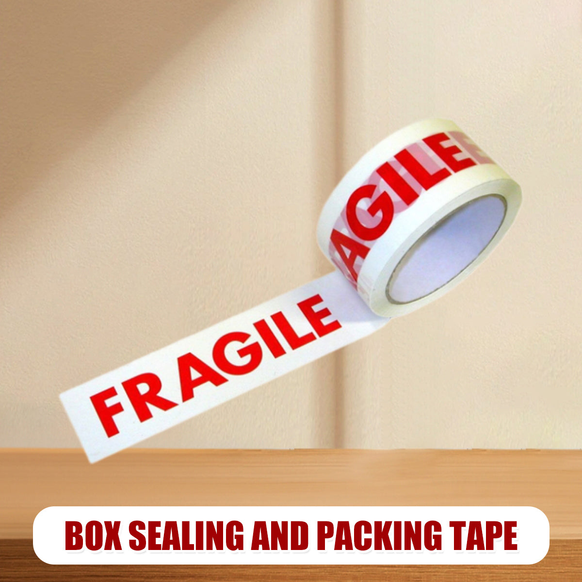 Fragile Warning Tape High Adhesion Shipping Box Labels 5 Rolls
