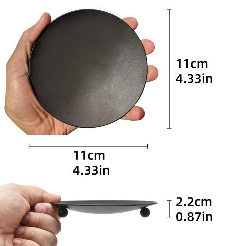 Iron Plate Candle Holder Aroma Base Tray 4PCS