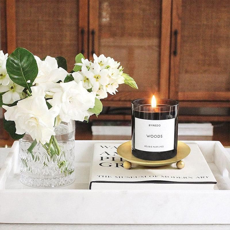 Iron Plate Candle Holder Aroma Base Tray 4PCS