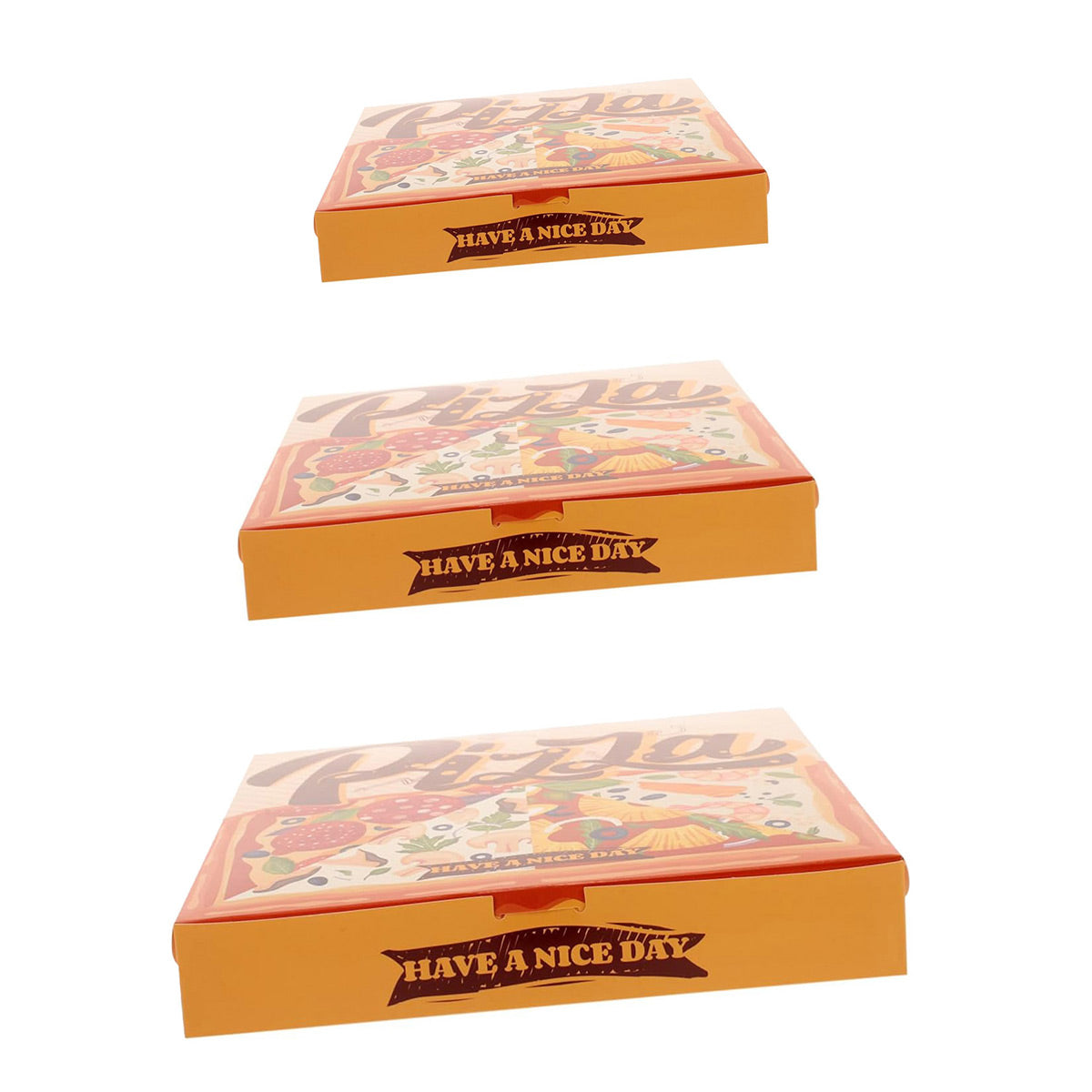 Pizza Takeaway Box Food Grade Leakproof Greaseproof Container