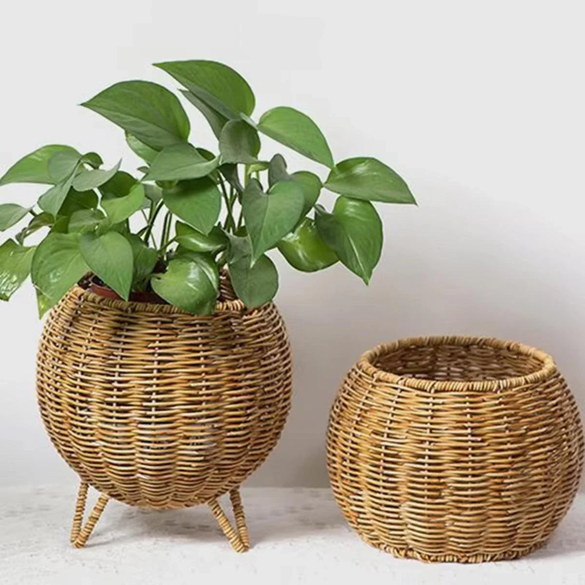 Hand Woven Basket Storage Container 2Styles