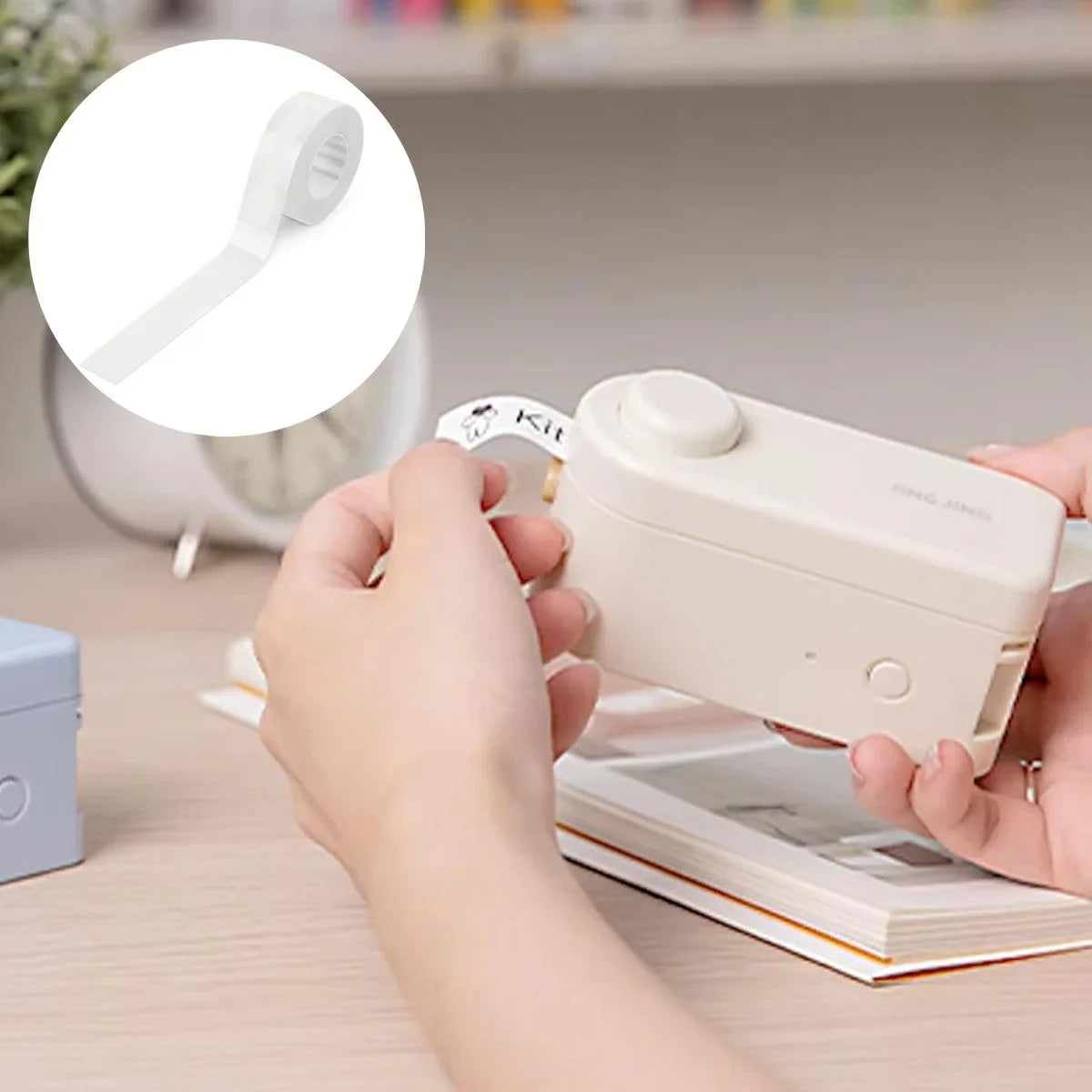 Square Sticker Thermal Paper Labels 2 Rolls