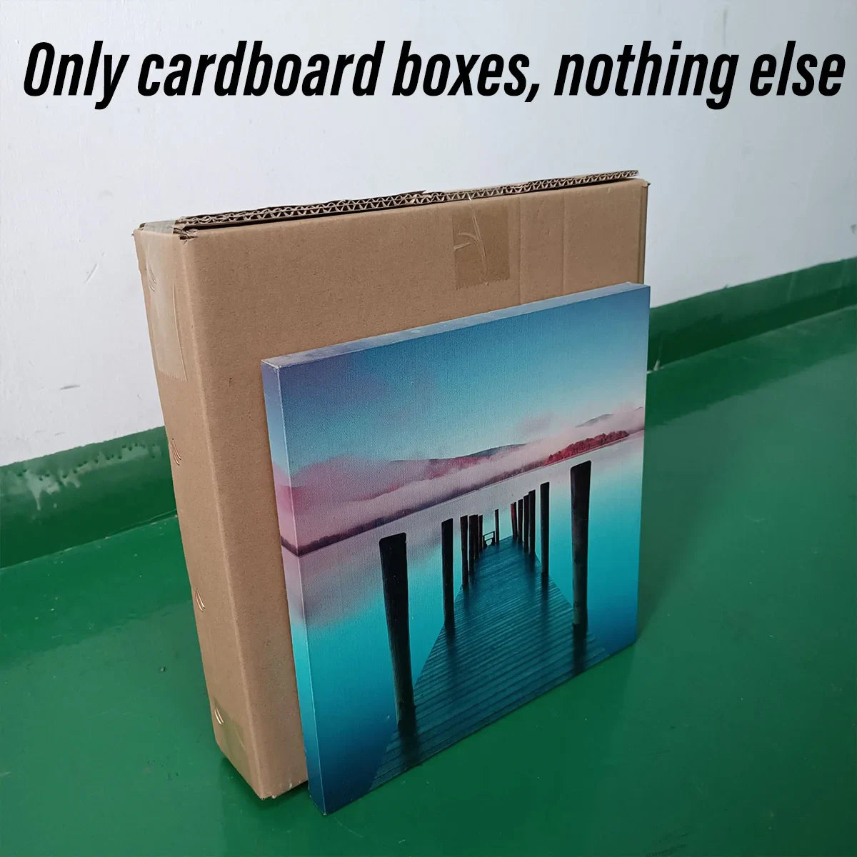 Large Square Flat Paper Box for Picture Frame Shipping