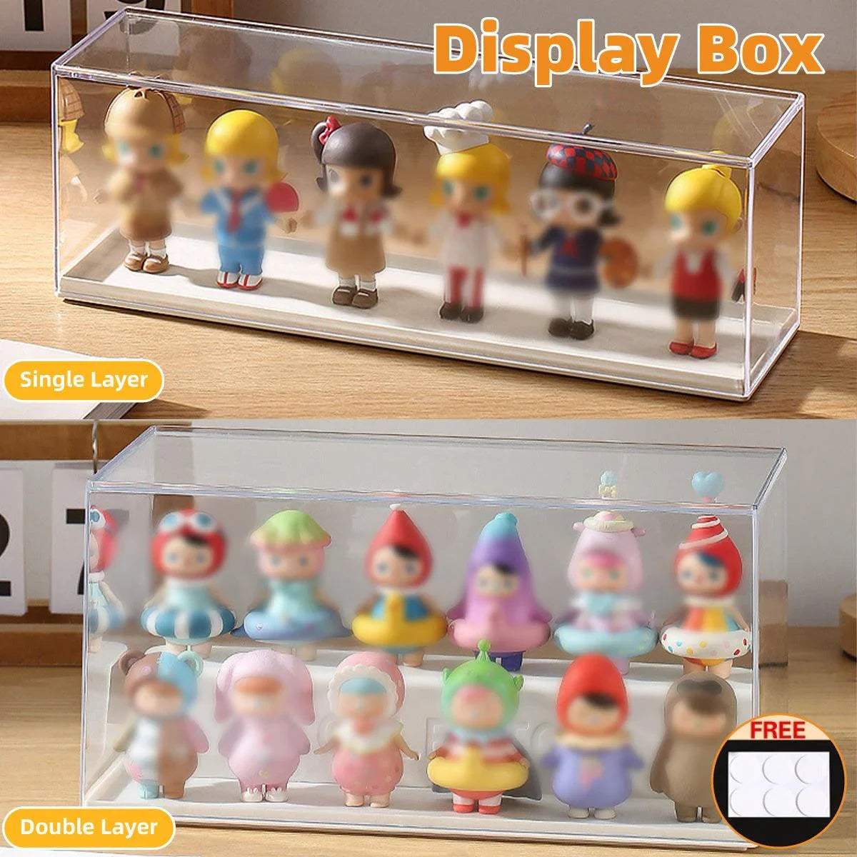 Display Storage Box Transparent 1Pack