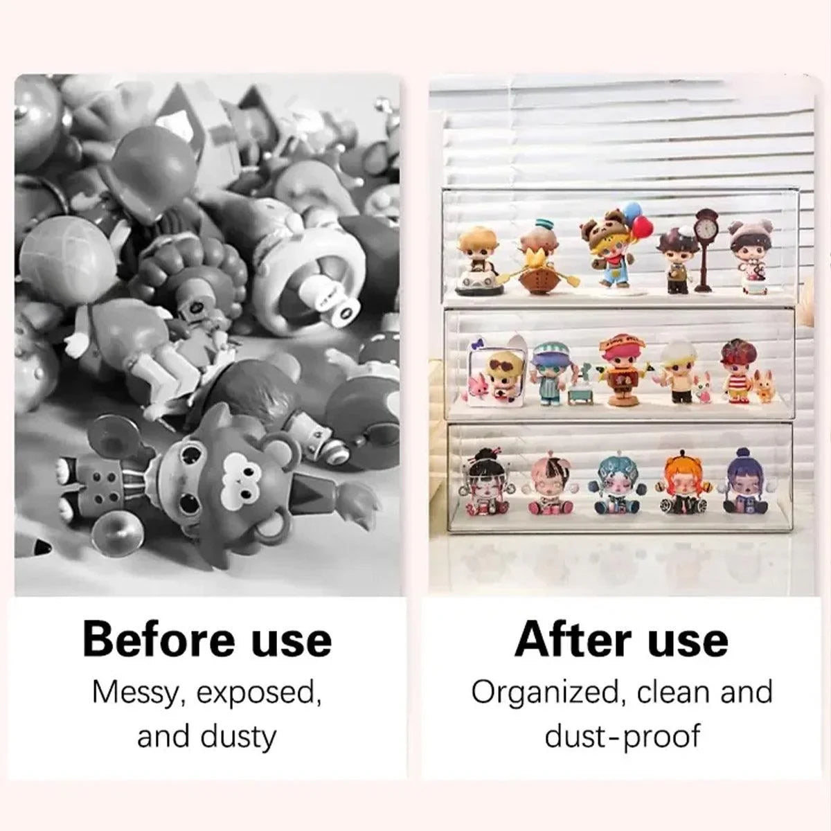 Display Storage Box Transparent 1Pack