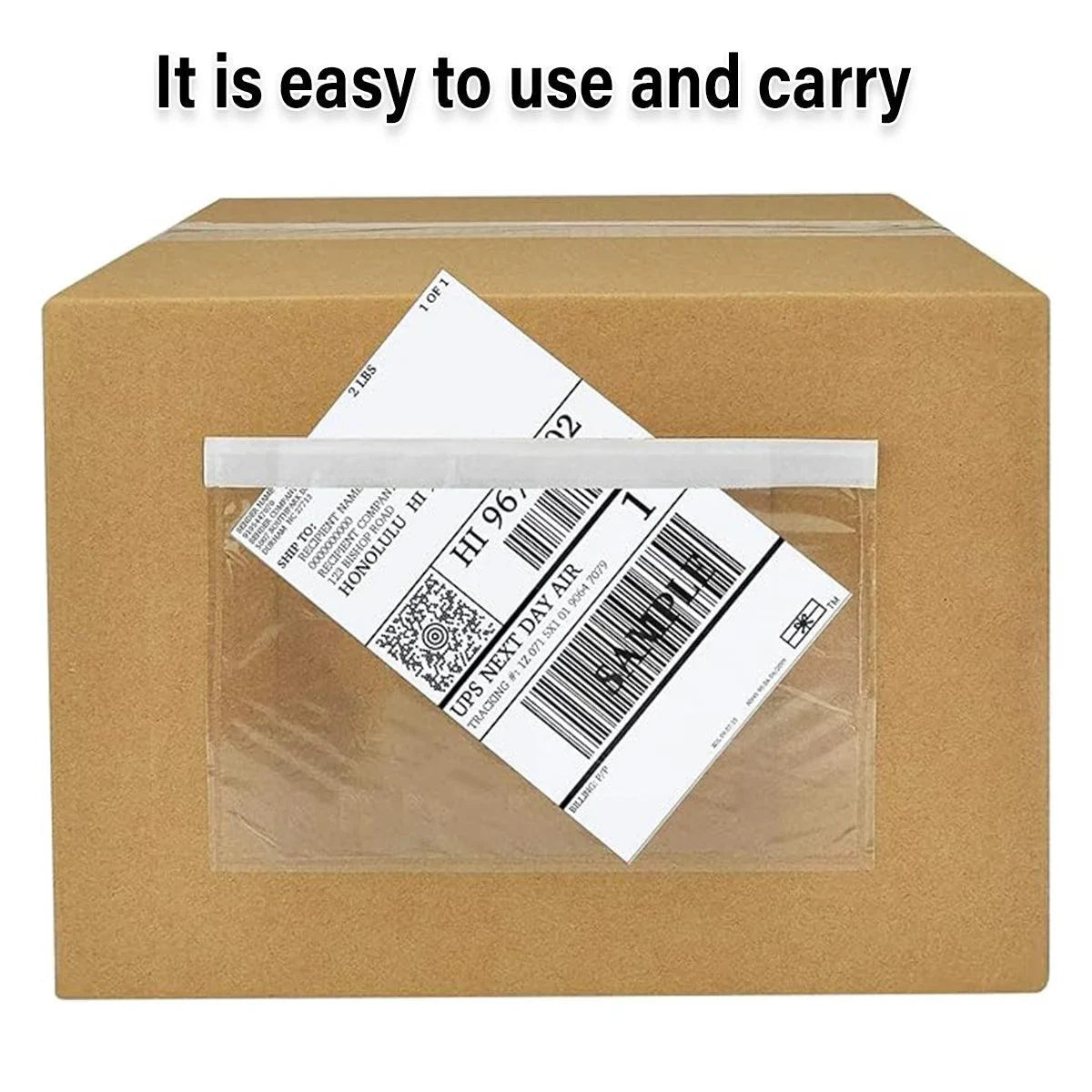 Transparent Plastic Zip Lock Bags Packing List Envelopes 100PCS