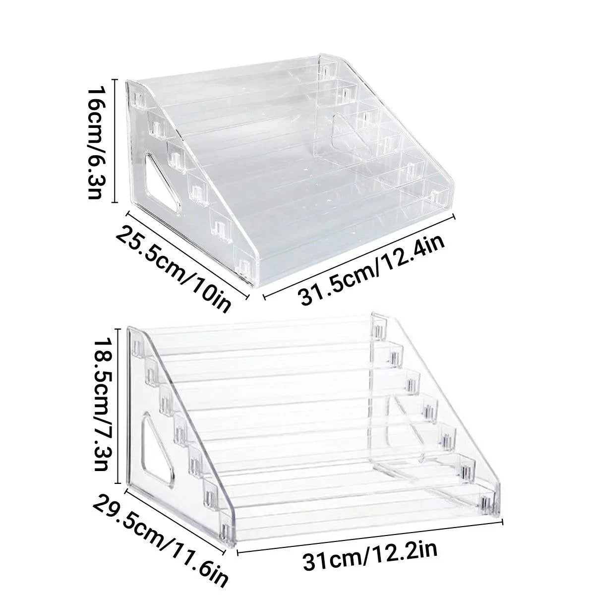 6/7 Layer Multi Layer Clear Display Rack Organizer Stand