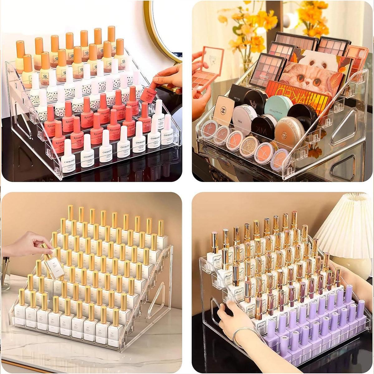 6/7 Layer Multi Layer Clear Display Rack Organizer Stand