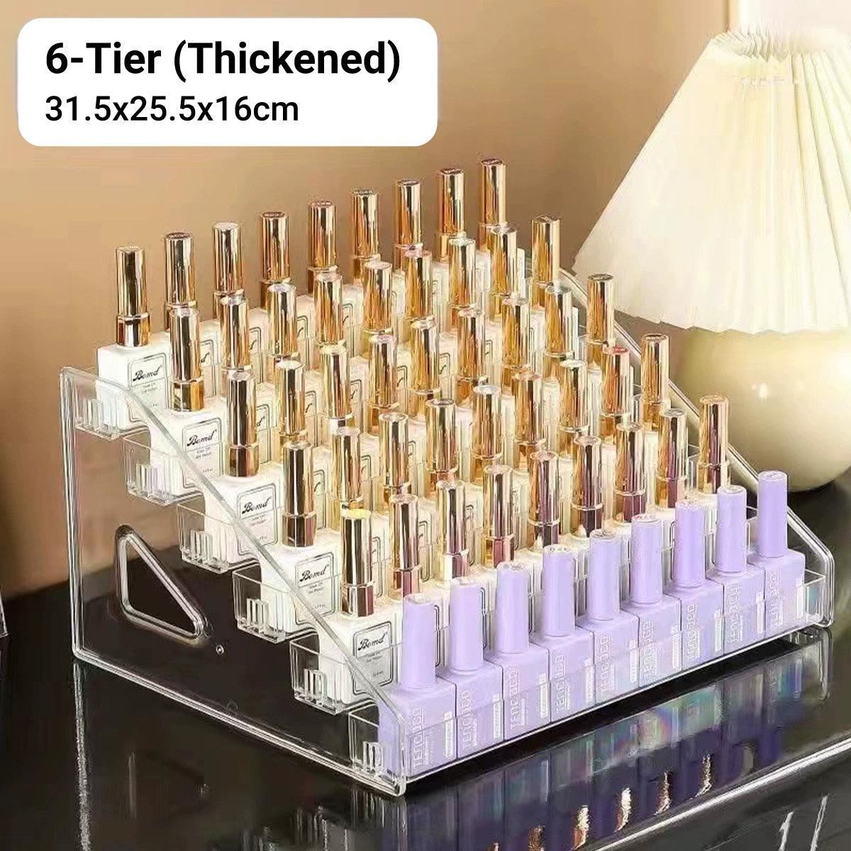 6/7 Layer Multi Layer Clear Display Rack Organizer Stand