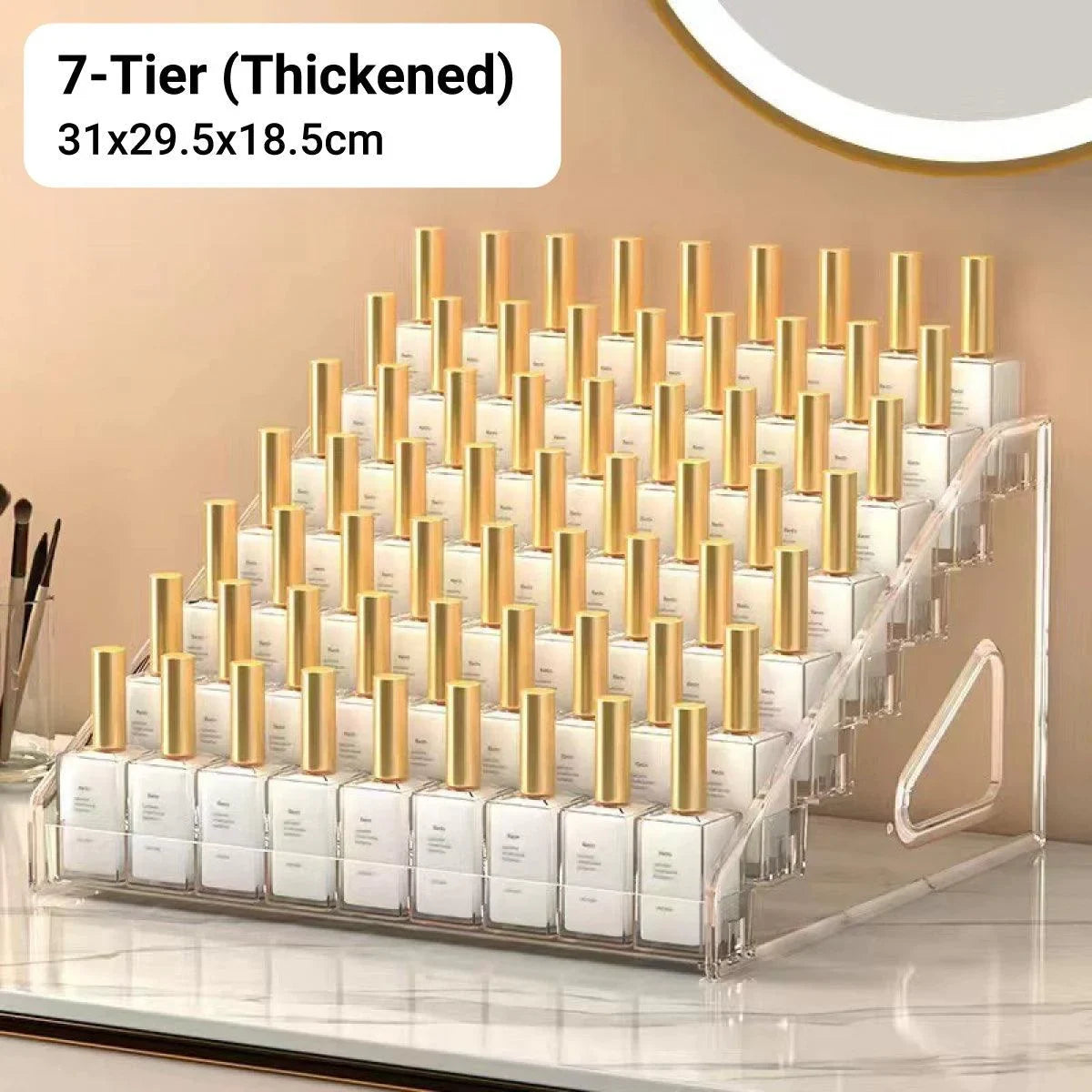 6/7 Layer Multi Layer Clear Display Rack Organizer Stand