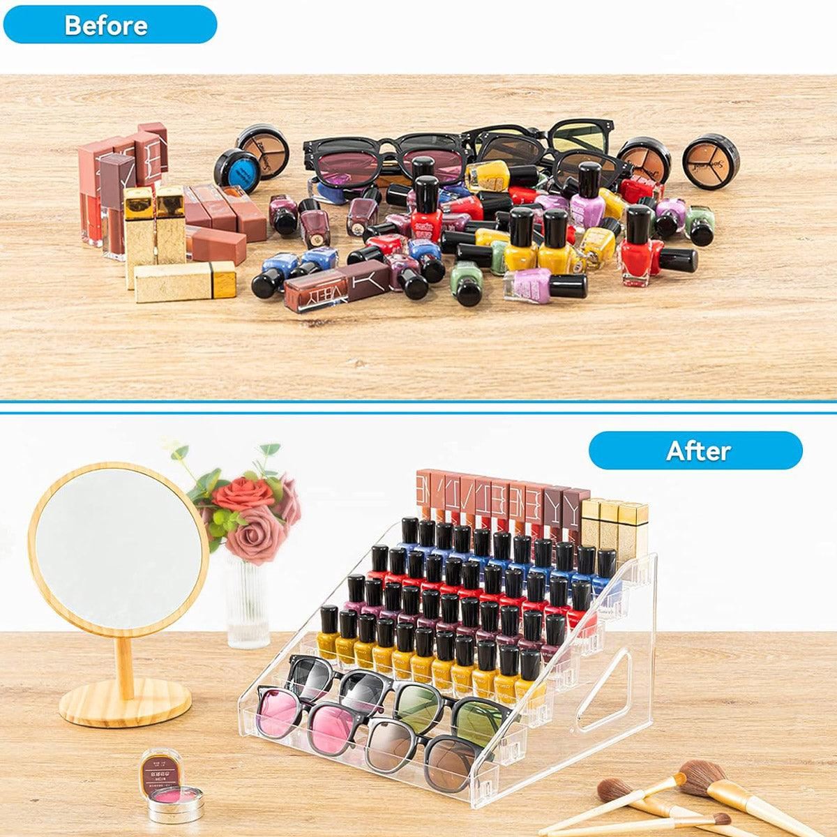 6/7 Layer Multi Layer Clear Display Rack Organizer Stand