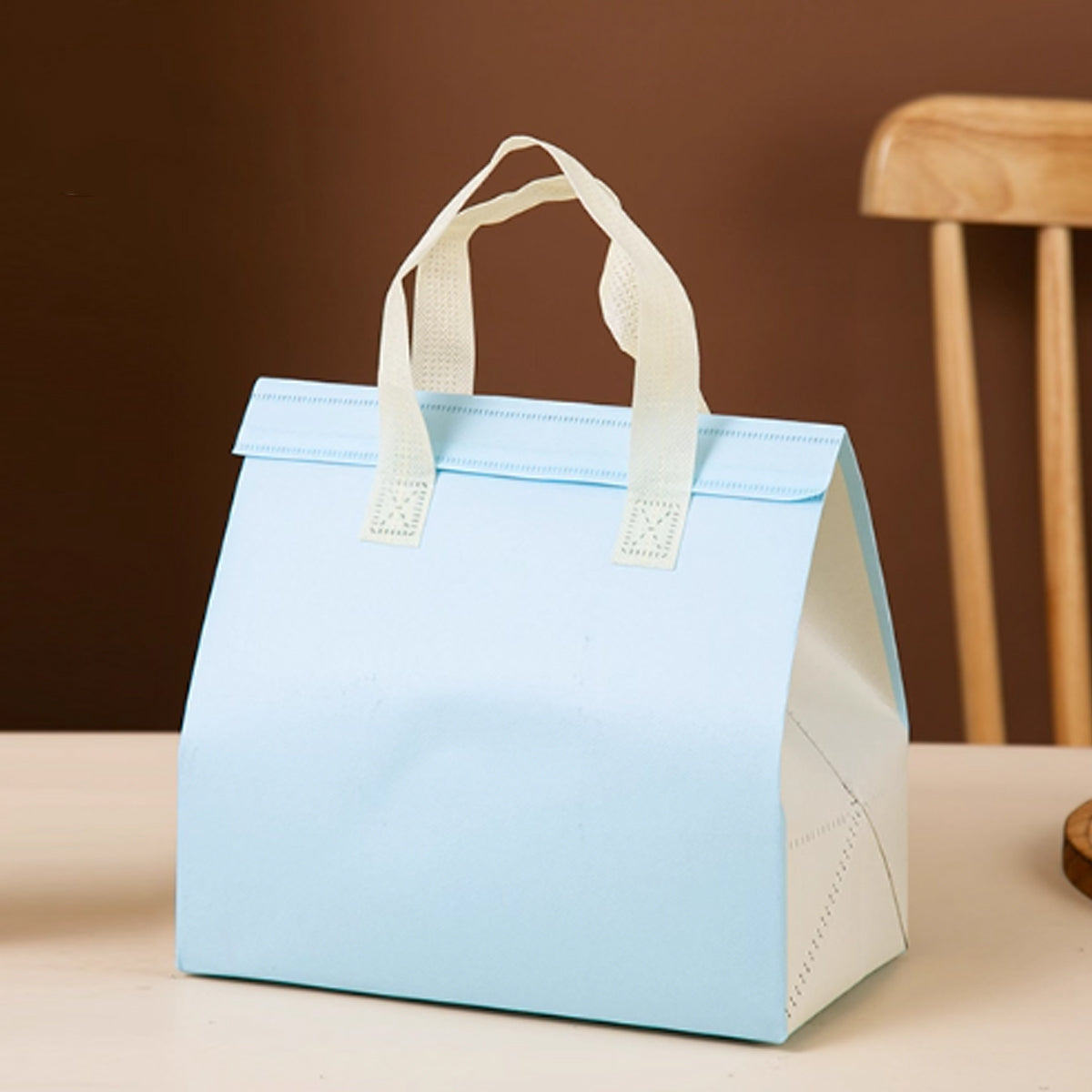 50PCS Coffee Takeaway Packaging Bags with Handle Self-Adhesive Durable