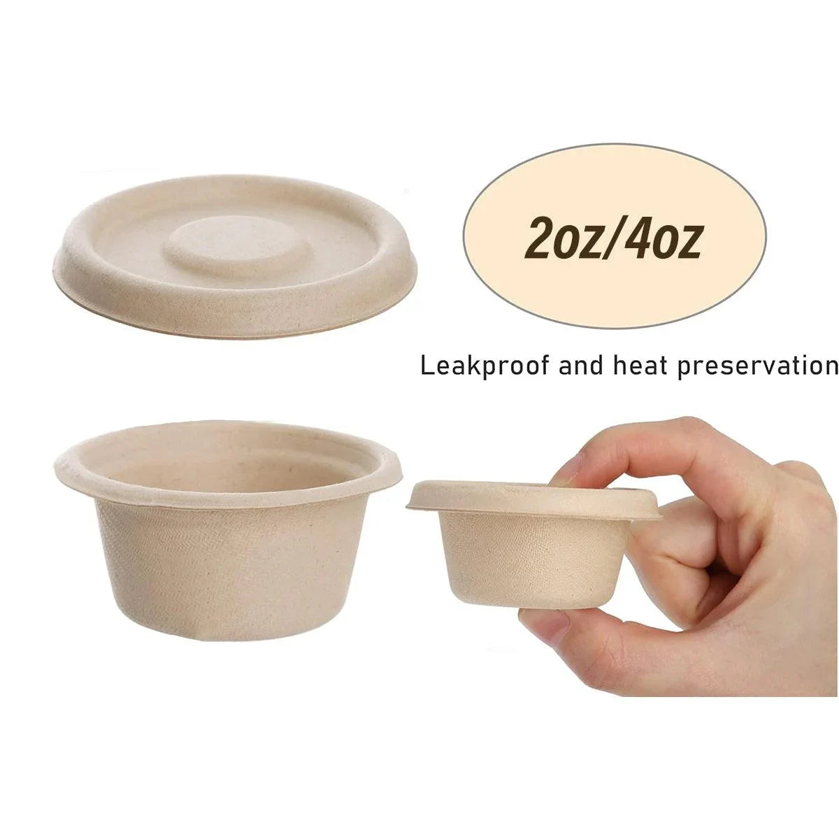 Pulp Sauce Cups Dip Bowls 100PCS