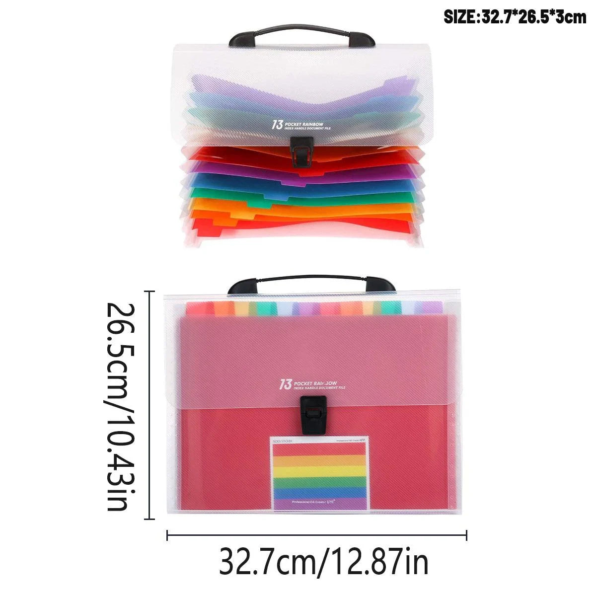 A4 Folder Large Capacity Portable File Bag 1Pack