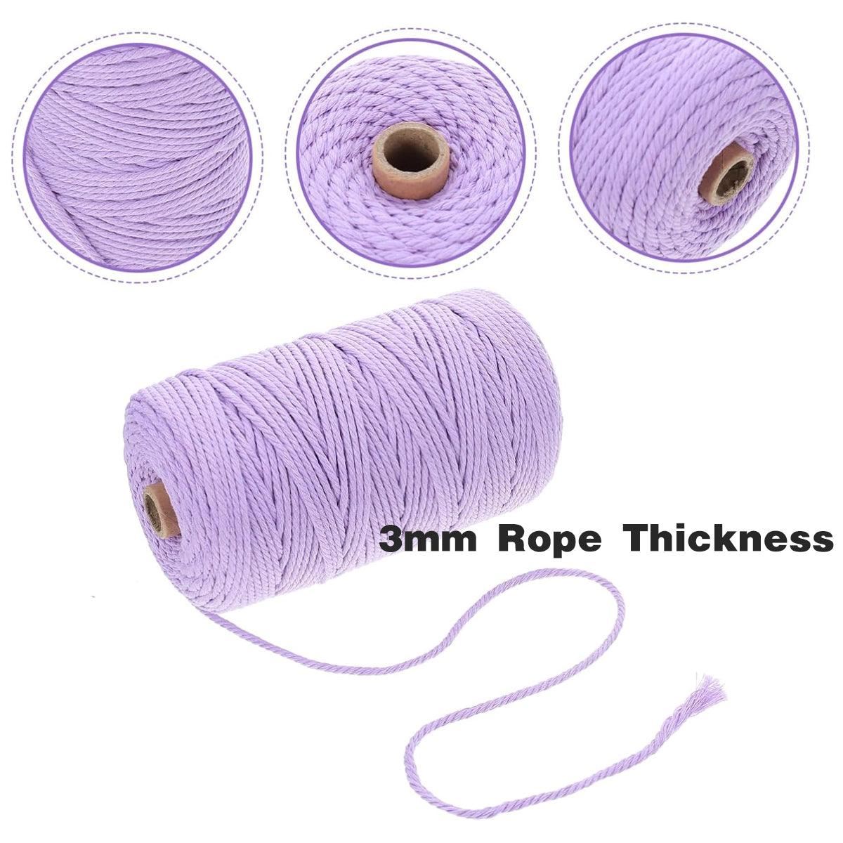 Colored Woven Cotton Rope 1Roll