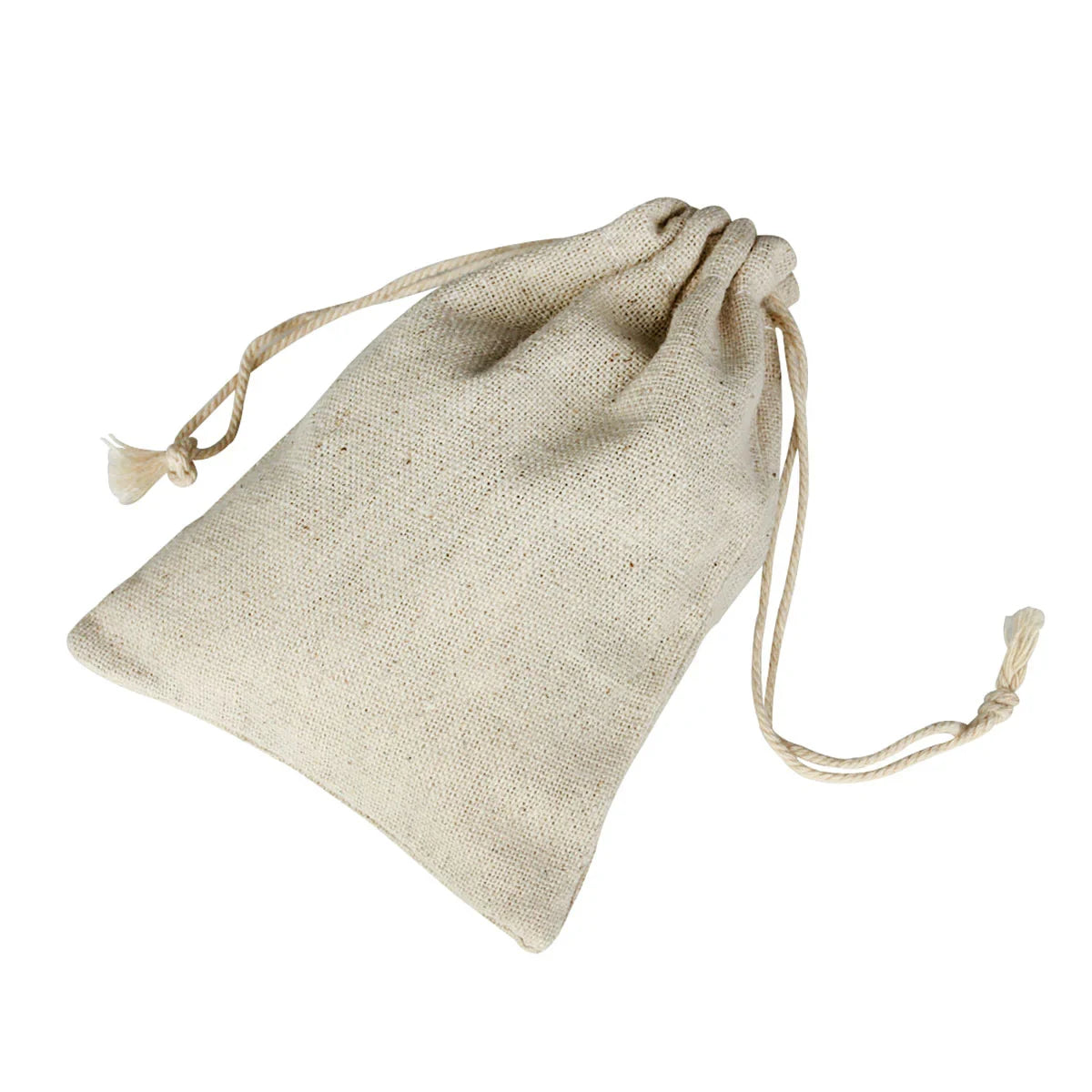 Drawstring Burlap Bag 8*10cm 10PCS Natural
