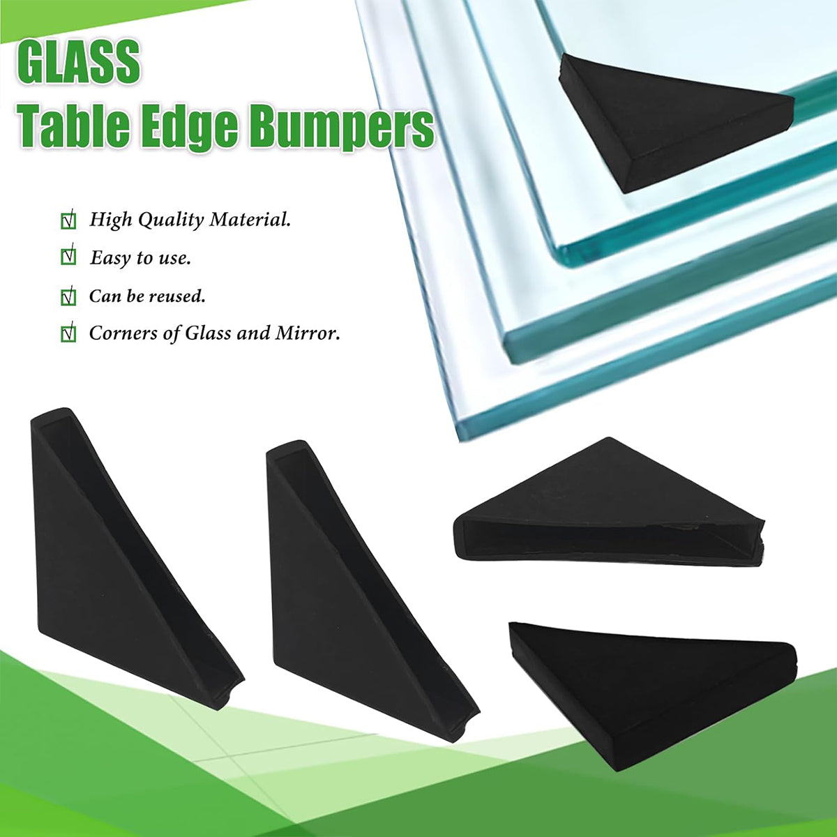 Glass Corner Protectors Durable Edge Guards for Furniture 100PCS