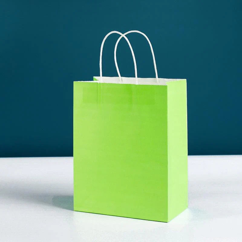 Kraft Carry Shopping Paper Bags 20PCS 12Colours