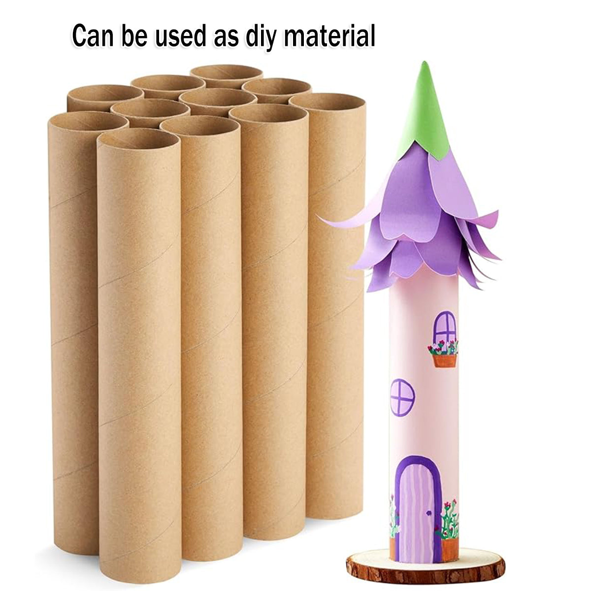 Kraft Paper Storage Tubes Cardboard Document Shipping 10PCS