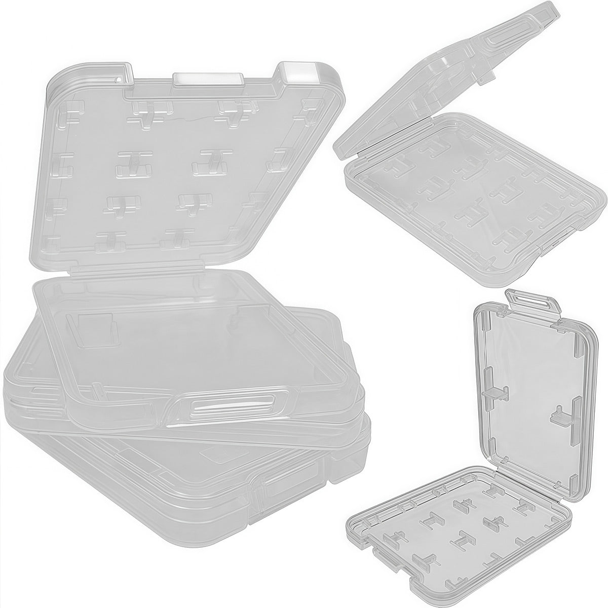 20 Pcs 8 in 1 Protective Case for Smartphones Camera Card Storage