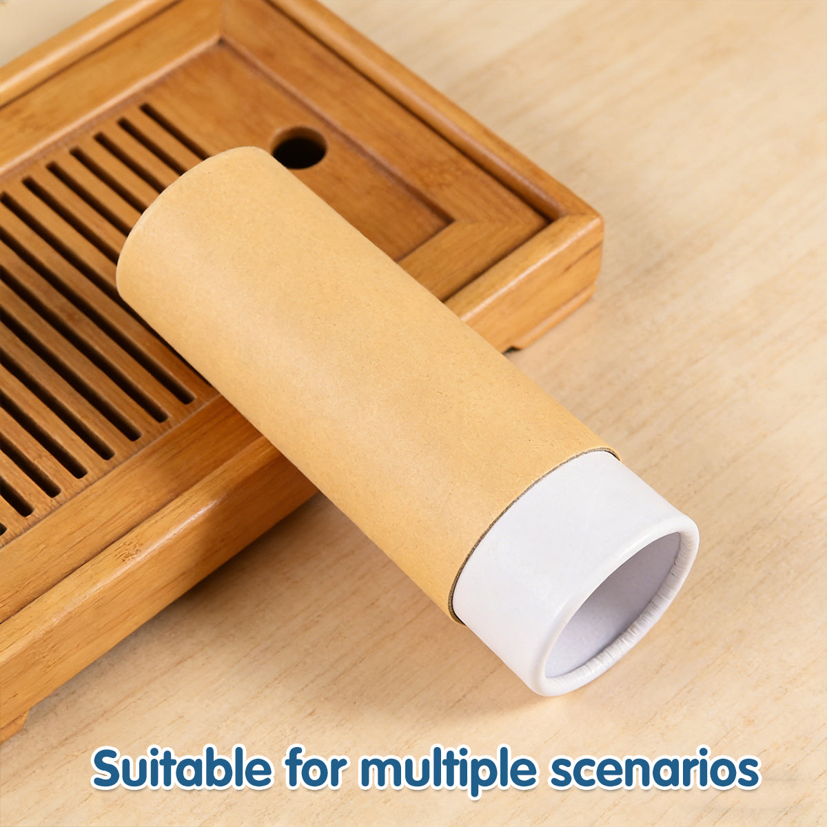 10PCS Kraft Paper Tube Packaging Containers for Storage and Mailing