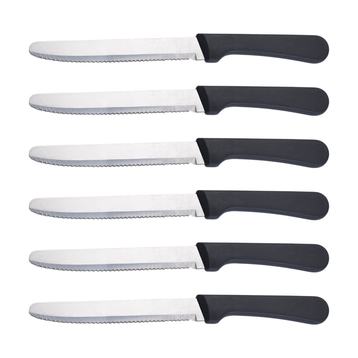 Stainless Steel Steak Knives Set 6PCS PP Handle
