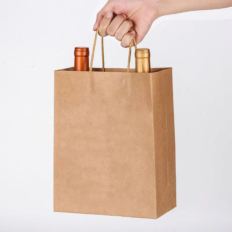 Kraft Carry Shopping Paper Bags 20PCS 12Colours