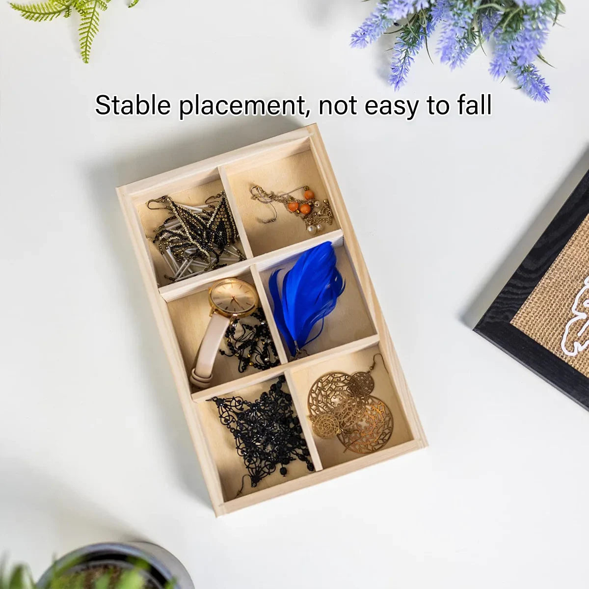 5pcs Wooden Jewelry Display Trays for Rings & Bracelets