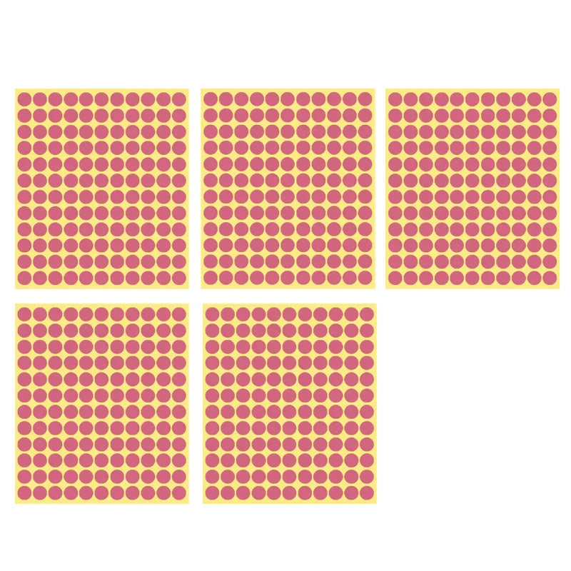 8/13/25/50mm Round Sticker Dots Adhesive Labels Warm-toned
