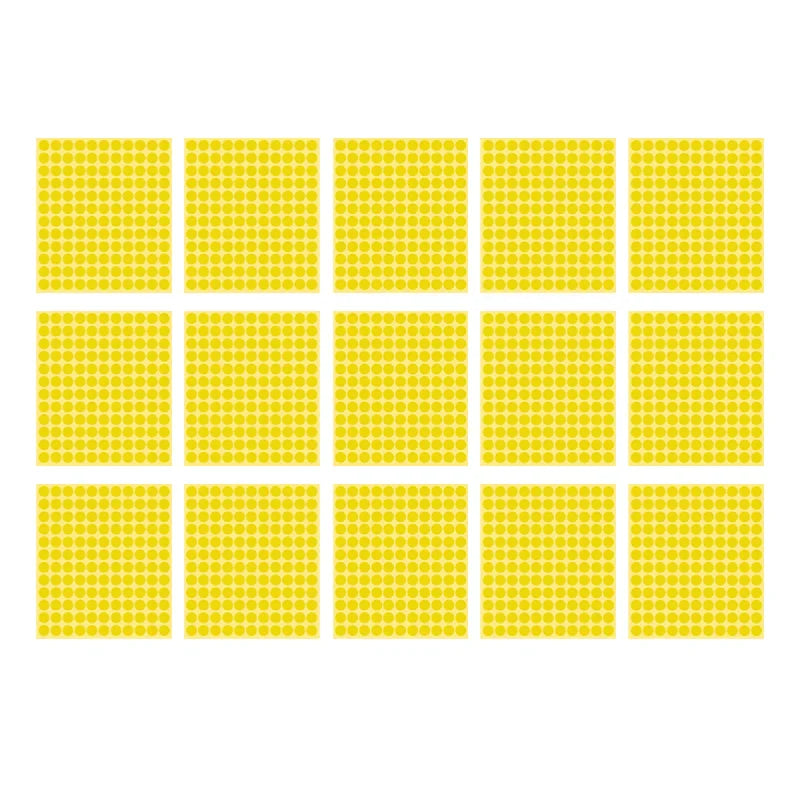 8/13/25/50mm Round Sticker Dots Adhesive Labels Warm-toned