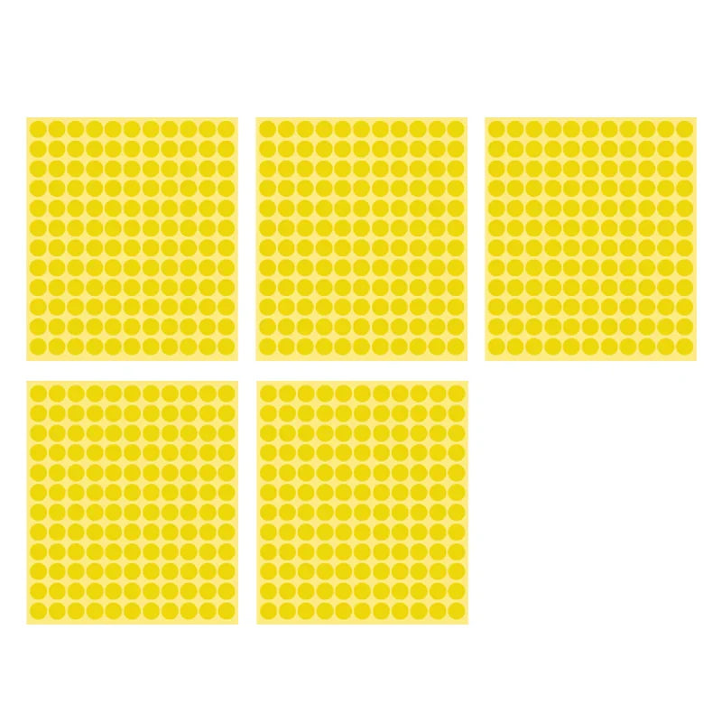 8/13/25/50mm Round Sticker Dots Adhesive Labels Warm-toned