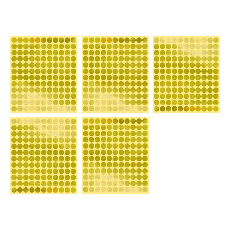 8/13/25/50mm Round Sticker Dots Adhesive Labels Neutral