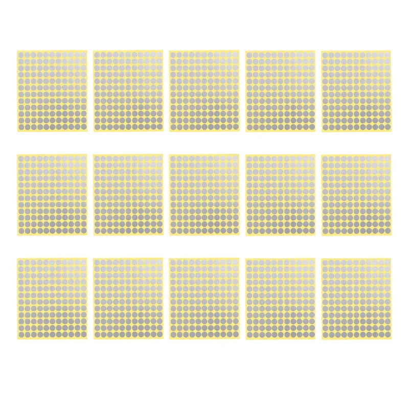 8/13/25/50mm Round Sticker Dots Adhesive Labels Neutral